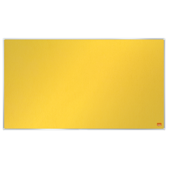 Nobo Impression Pro Widescreen Felt Notice Board 710x400mm Yellow