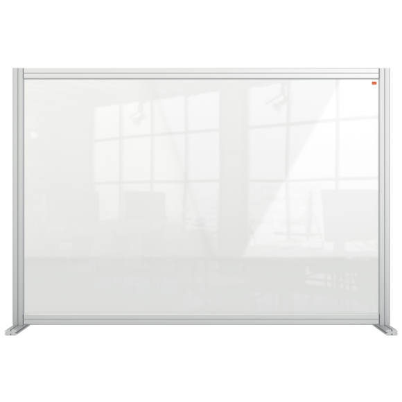 Nobo Premium Plus Clear Acrylic Protective Desk Divider Screen Modular System1400x1000mm