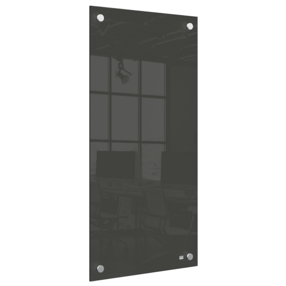 Nobo Small Glass Whiteboard Panel 300x600mm Black