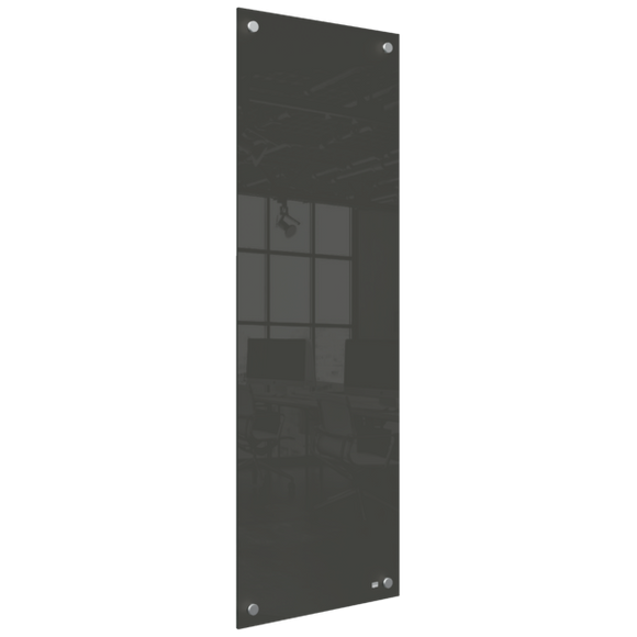 Nobo Small Glass Whiteboard Panel 300x900mm Black