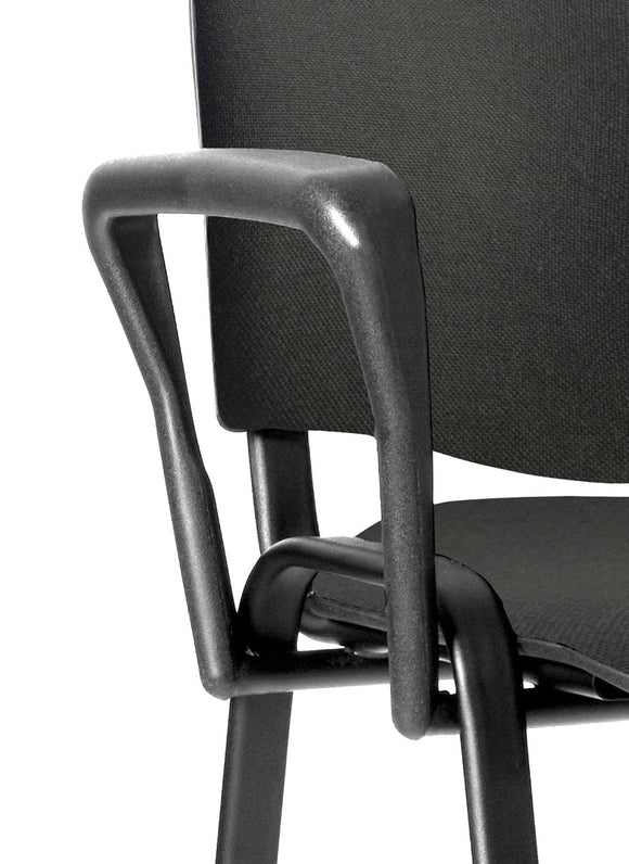 ISO Black Shaped Arm Set - Chair accessories