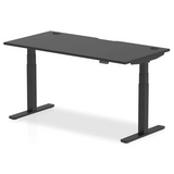 Air Black Height Adjustable Desk 800mm with Cable Ports - Click to view options.