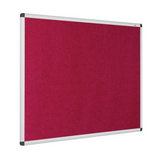 Aluminium Framed Resist-a-Flame Eco-Colour Noticeboard - 900 x 1200mm Various Colours