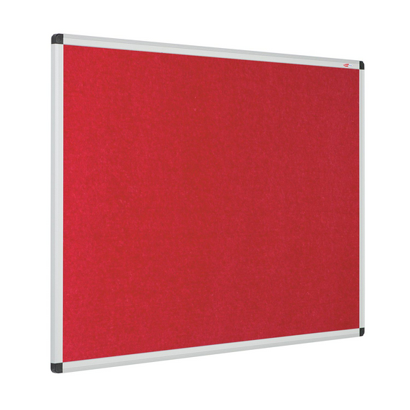 Aluminium Framed Resist-a-Flame Eco-Colour Noticeboard - 1200 x 2400mm Various Colours