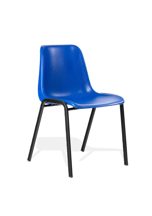 Polly Stacking Visitor Chair Blue Polypropylene