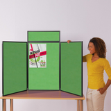 BusyFold Light XL Tabletop Display - Black Frame, Apple Green Felt