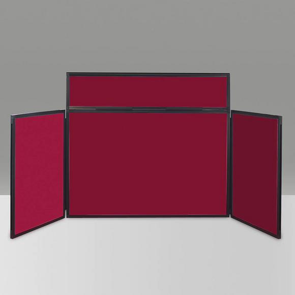 BusyFold Light XL Tabletop Display - Black Frame, Magenta Felt