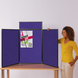 BusyFold Light XL Tabletop Display - Black Frame, Purple Felt
