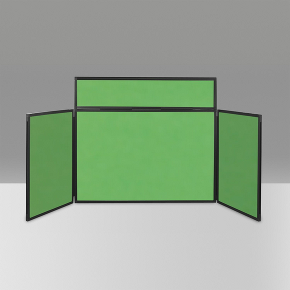 BusyFold Light XL Tabletop Display - Grey Frame, Apple Green Felt