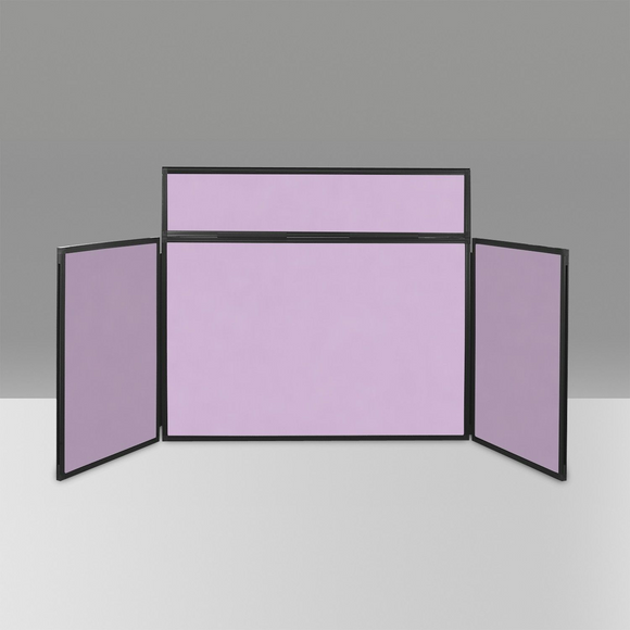 BusyFold Light XL Tabletop Display - Black Frame, Lilac Felt