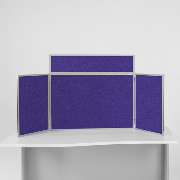 BusyFold Light XL Tabletop Display - Grey Frame, Purple Felt