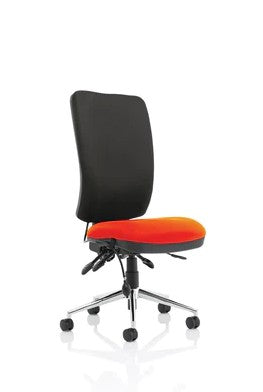 Chiro Medium Back Bespoke Colour Seat Tabasco Orange No Arms