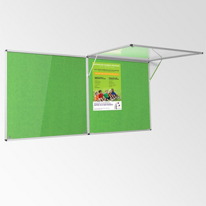 Corridor Tamperproof Noticeboard Resist-a-Flame Eco-Colour 1200 x 2400mm Various Colours
