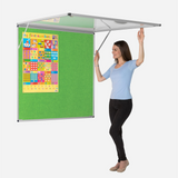 Corridor Tamperproof Noticeboard Resist-a-Flame Eco-Colour 900 x 1200mm Various Colours