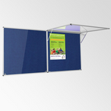 Corridor Tamperproof Noticeboard Resist-a-Flame Eco-Colour 1200 x 1200mm Various Colours