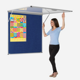 Corridor Tamperproof Noticeboard Resist-a-Flame Eco-Colour 1200 x 900mm Various Colours