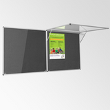 Corridor Tamperproof Noticeboard Resist-a-Flame Eco-Colour 1200 x 900mm Various Colours
