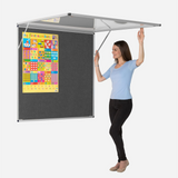 Corridor Tamperproof Noticeboard Resist-a-Flame Eco-Colour 900 x 900mm Various Colours