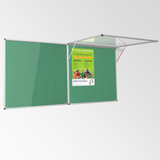 Corridor Tamperproof Noticeboard Resist-a-Flame Eco-Colour 1200 x 1200mm Various Colours