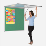 Corridor Tamperproof Noticeboard Resist-a-Flame Eco-Colour 900 x 1200mm Various Colours