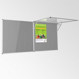 Corridor Tamperproof Noticeboard Resist-a-Flame Eco-Colour 900 x 1800mm Various Colours