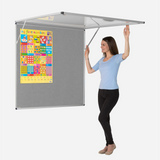 Corridor Tamperproof Noticeboard Resist-a-Flame Eco-Colour 900 x 900mm Various Colours