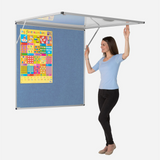 Corridor Tamperproof Noticeboard Resist-a-Flame Eco-Colour 900 x 1200mm Various Colours