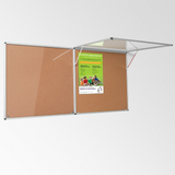 Corridor Tamperproof Noticeboard Resist-a-Flame Eco-Colour 900 x 1200mm Various Colours