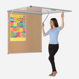 Corridor Tamperproof Noticeboard Resist-a-Flame Eco-Colour 1200 x 1800mm Various Colours