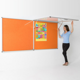 Corridor Tamperproof Noticeboard Resist-a-Flame Eco-Colour 1200 x 900mm Various Colours