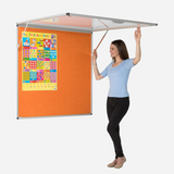 Corridor Tamperproof Noticeboard Resist-a-Flame Eco-Colour 900 x 1200mm Various Colours