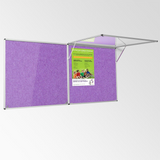 Corridor Tamperproof Noticeboard Resist-a-Flame Eco-Colour 900 x 900mm Various Colours