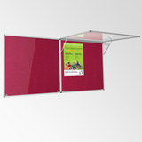 Corridor Tamperproof Noticeboard Resist-a-Flame Eco-Colour 1200 x 1800mm Various Colours