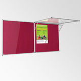 Corridor Tamperproof Noticeboard Resist-a-Flame Eco-Colour 900 x 1200mm Various Colours