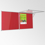 Corridor Tamperproof Noticeboard Resist-a-Flame Eco-Colour 900 x 1200mm Various Colours