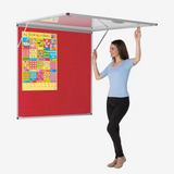 Corridor Tamperproof Noticeboard Resist-a-Flame Eco-Colour 900 x 1200mm Various Colours