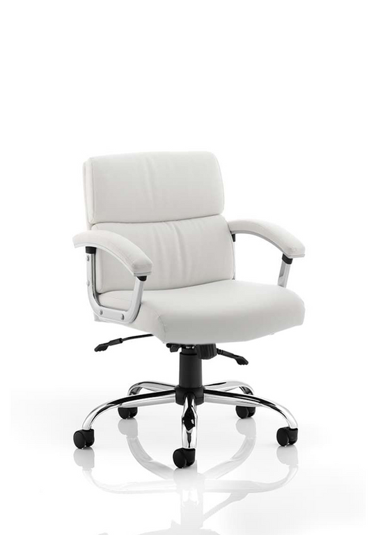 Desire Cantilever Chair White With Arms