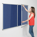 Eco-Colour Resist-a-Flame Tamperproof Noticeboard 1200 x 2400mm Various Colours