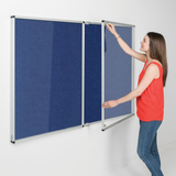 Eco-Colour Resist-a-Flame Tamperproof Noticeboard 1200 x 1800mm Various Colours