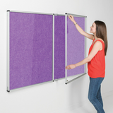 Eco-Colour Resist-a-Flame Tamperproof Noticeboard 1200 x 2400mm Various Colours