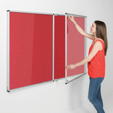 Eco-Colour Resist-a-Flame Tamperproof Noticeboard 1200 x 1800mm Various Colours