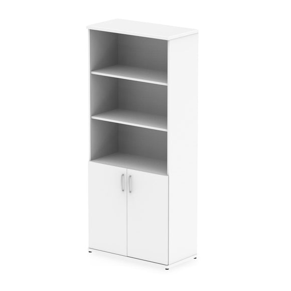 Impulse 2000mm Open Shelves Cupboard White