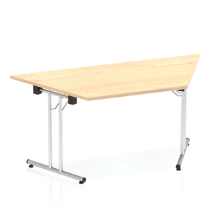 Impulse 1600mm Folding Trapezium Table Maple Top
