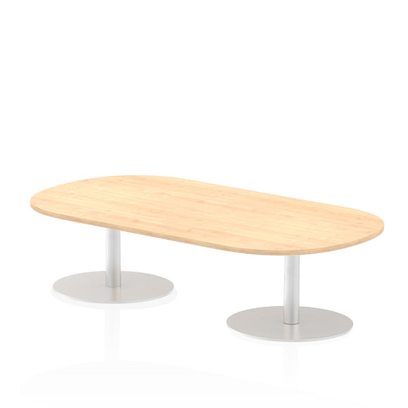 Italia 1800mm Poseur Boardroom Table Maple Top 475mm High Leg