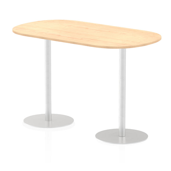Italia 1800mm Poseur Boardroom Table Maple Top 1145mm High Leg