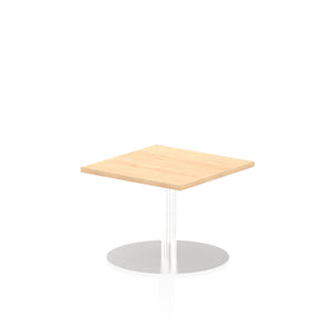 Italia 600mm Poseur Square Table Maple Top 475mm High Leg