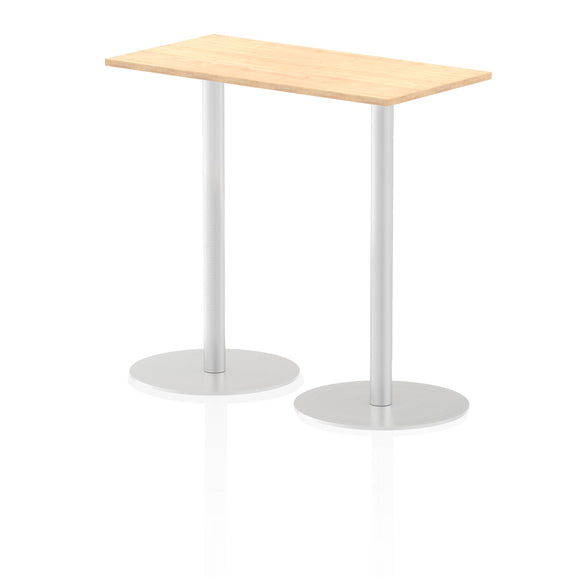 Italia 1200 x 600mm Poseur Rectangular Table Maple Top 1145mm High Leg