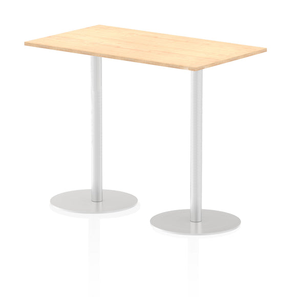 Italia 1400 x 800mm Poseur Rectangular Table Maple Top 1145mm High Leg