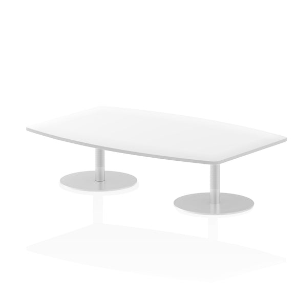 Italia 1800mm Poseur High Gloss Table White Top 475mm High Leg