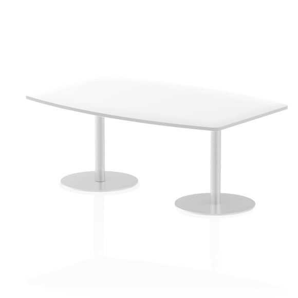 Italia 1800mm Poseur High Gloss Table White Top 725mm High Leg
